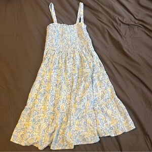 Floral Blue and White Sundress